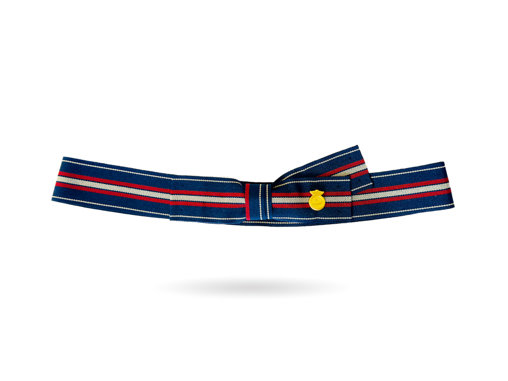 NEW! BESPOKEN ITALIAN BOW REGIMENTAL HATBAND CHANGE, COMES ALREADY FITTED ONTO THE HAT (Available with a hat purchase only)