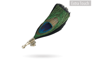 Hat Feathers Pin Black Peacock Hat Feathers Pin