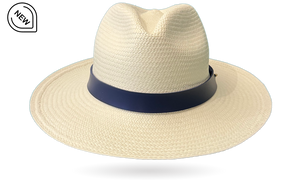 panama hat with leather band