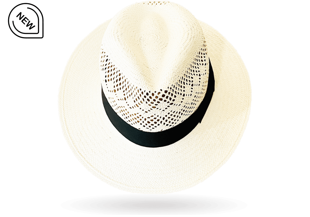 Classic TRILBY Golf Airway Vented Open Crown Straw Genuine Panama Jack