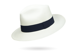 superfino white panama hat no pin band