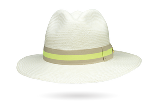Neon Panama Hat Down Brim