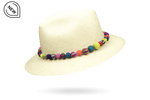 Pom-pom trimmed Classic Panama Hat by La Marqueza Hats