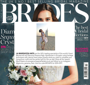 BRIDES FEATURES LA MARQUEZA HATS, ISSUE JULY/AUGUST 2019
