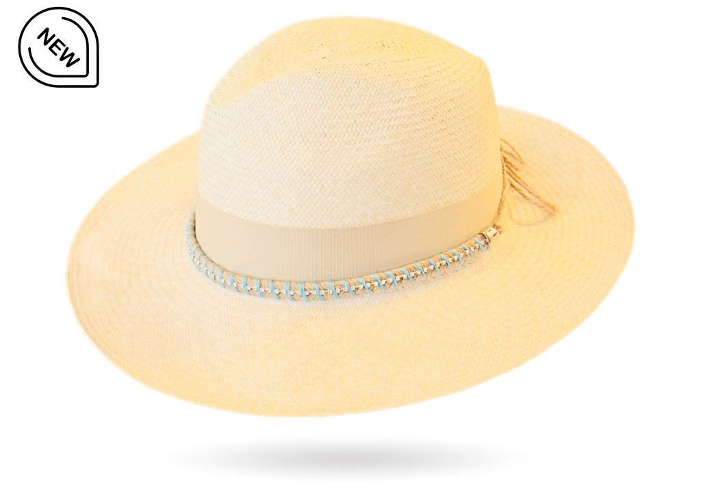 Bling band straw hat adjustable