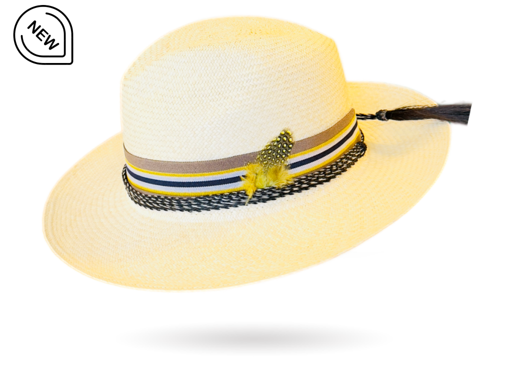 Panama Hat feather horse hair band