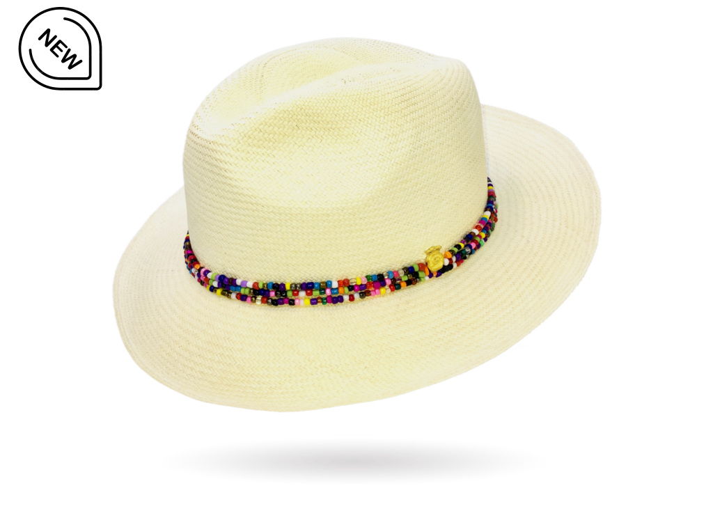 Beaded Panama Hat by La Marqueza Hats