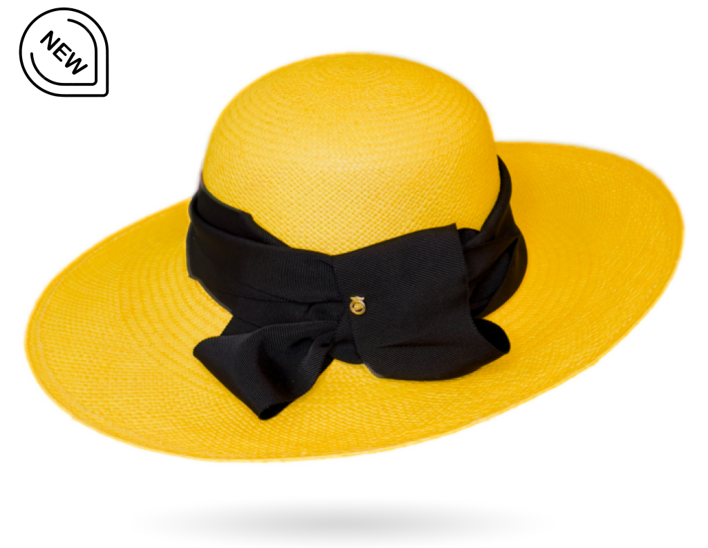 Yellow panama hat luxury