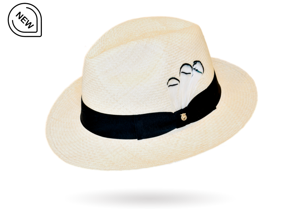 Montecristi hat super fine with feathers