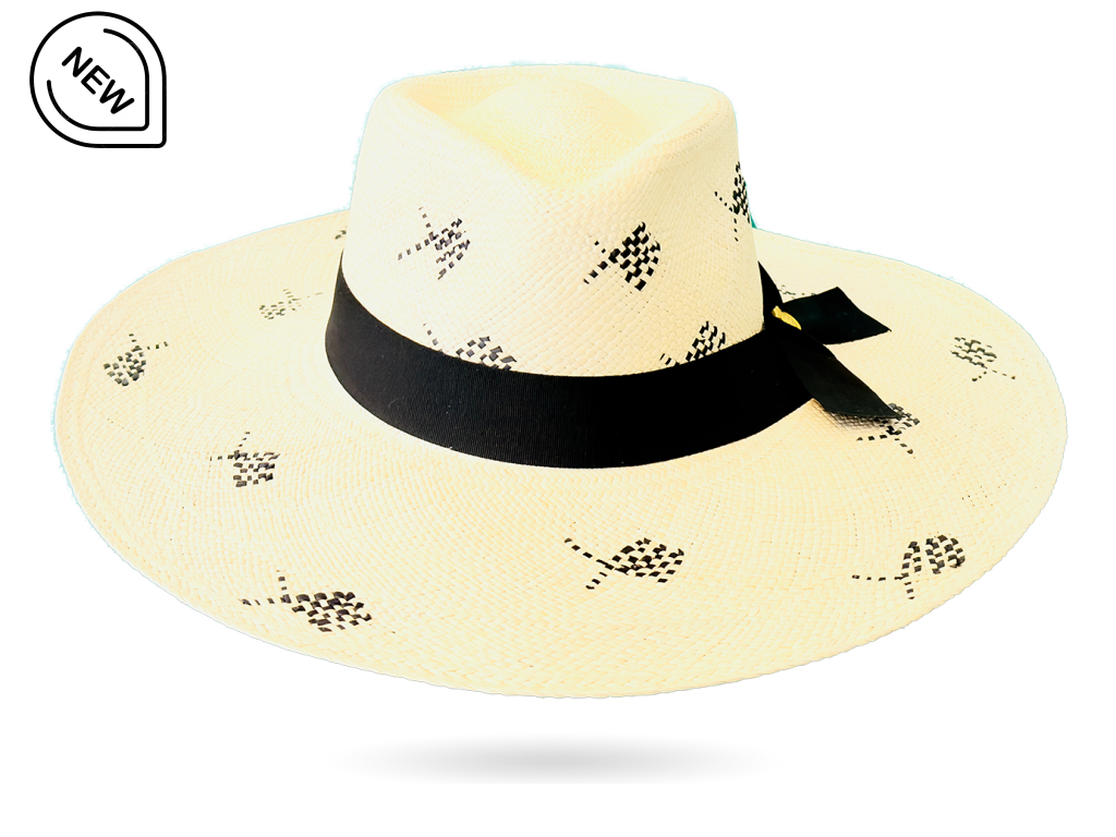 NEW ADJUSTABLE SEASIDE STRAW LADIES PANAMA HAT WIDE BRIM