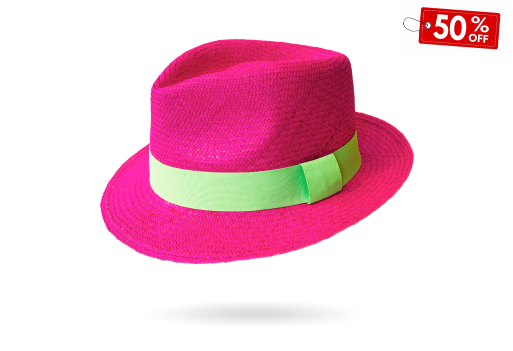 Pink trilby hat shop