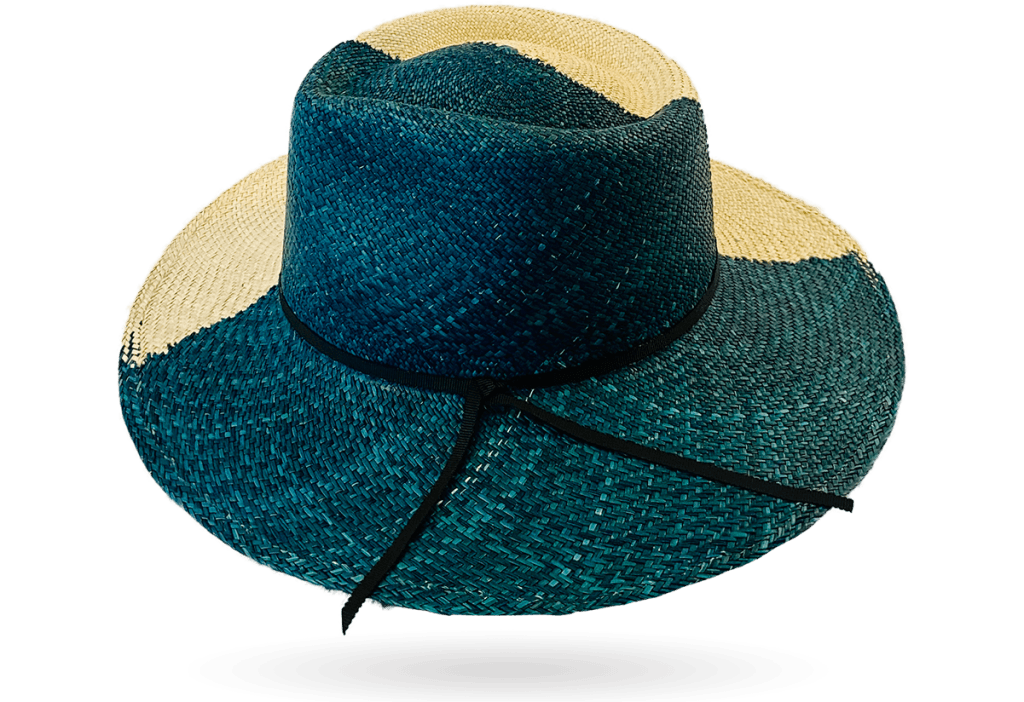 green and cream hat gladys tamez
