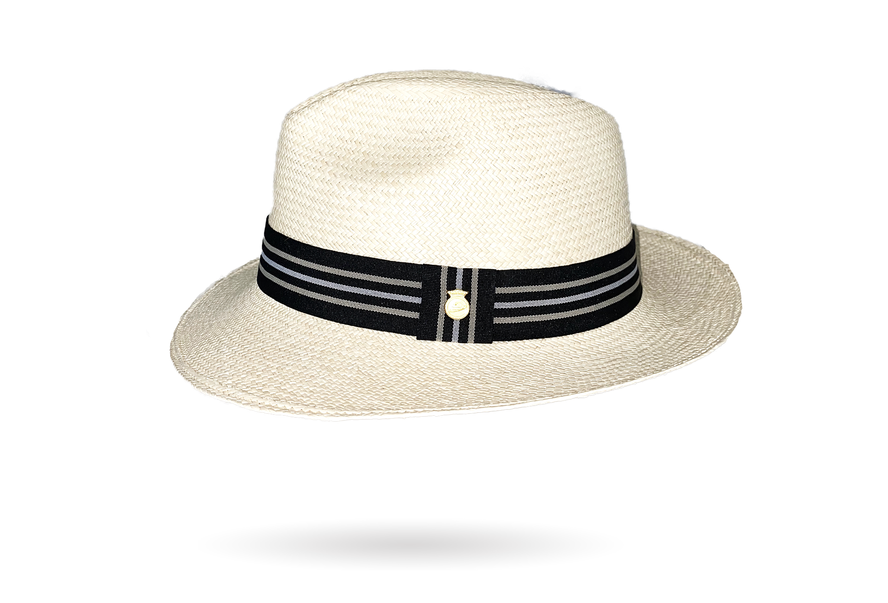 PRECIOUS MONTECRISTI FINO PETROLHEAD FEDORA PANAMA HAT STRAW HAT MENS