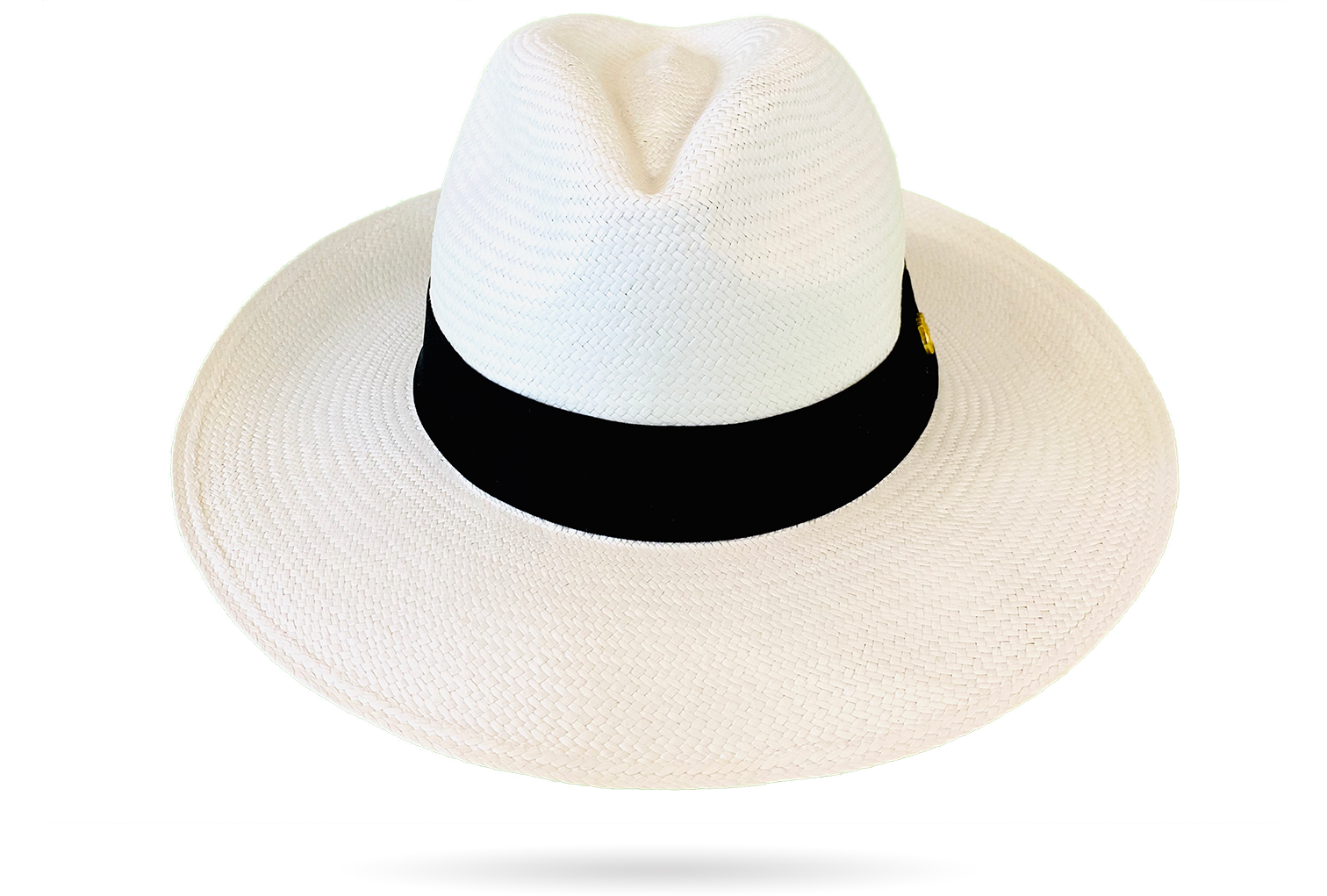 FINE SUNSEEKER WHITE PANAMA HAT FEDORA ROLLABLE WIDE BRIM La