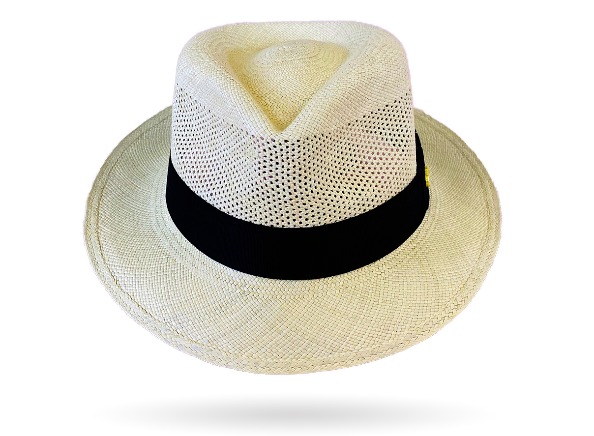 TRILBY Golf Airway Vented Crown Straw Genuine Panama Hat FRESCO La Marqueza Hats