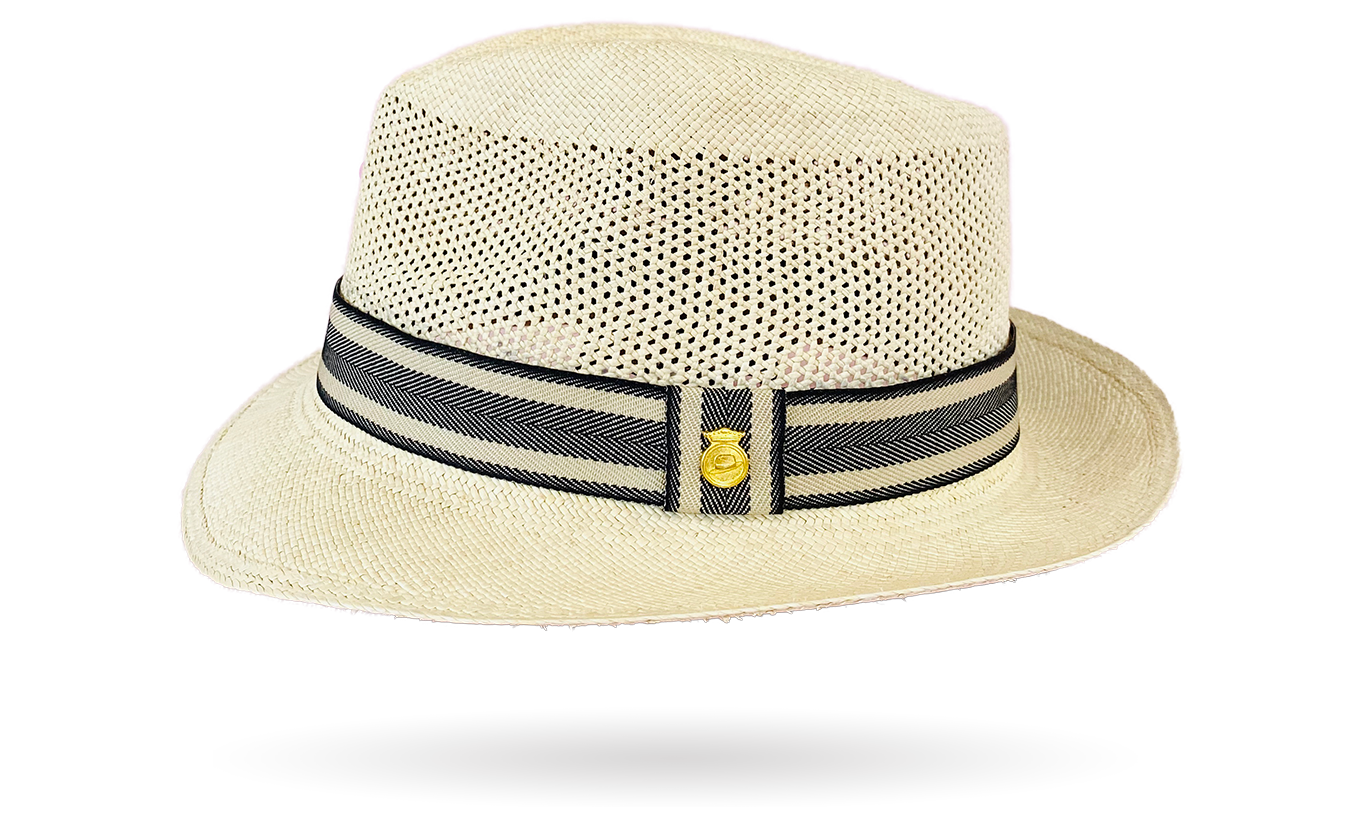 TRILBY Golf Airway Vented Crown Straw Genuine Panama Hat FRESCO La Marqueza Hats