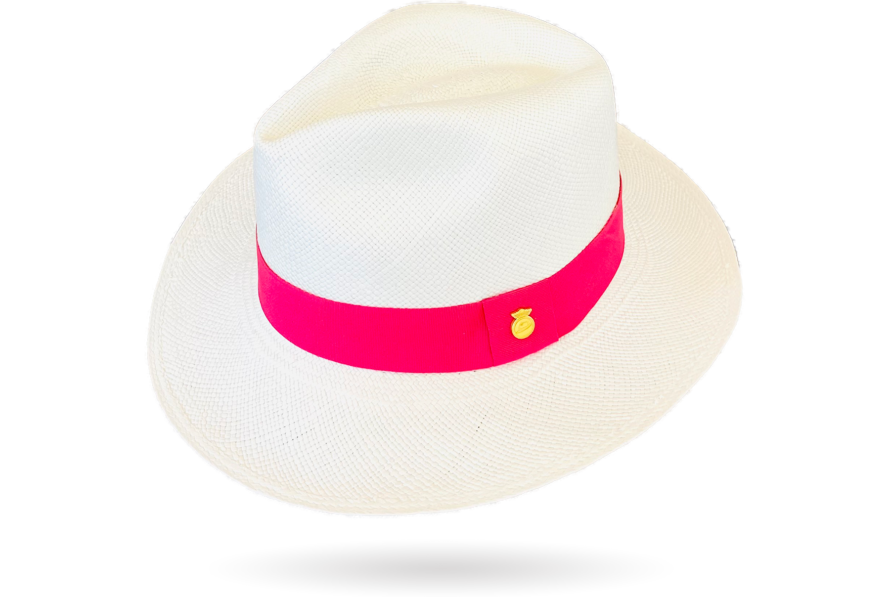 fuxia band panama hat