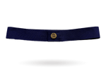 Blue Navy Hat band and gold medallion