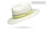 Neon Panama Hat Down Brim 56Cm / Neon Green Hatband