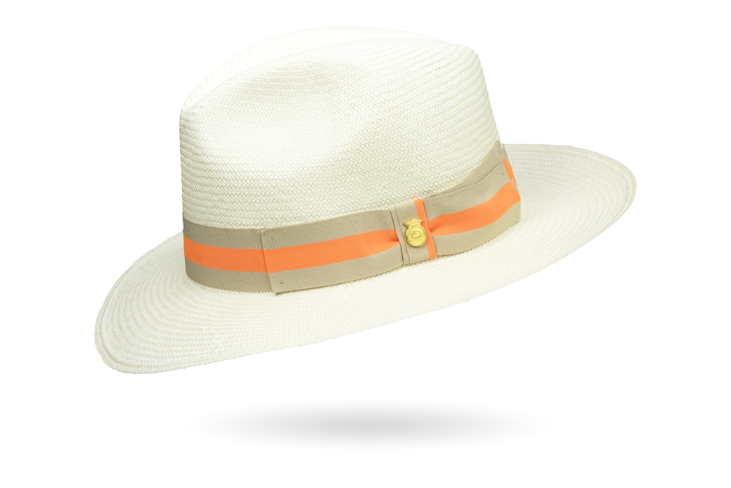 CUENCA FINE PANAMA HAT NEON COLORS BAND FRONT DOWN BRIM La Marqueza Hats