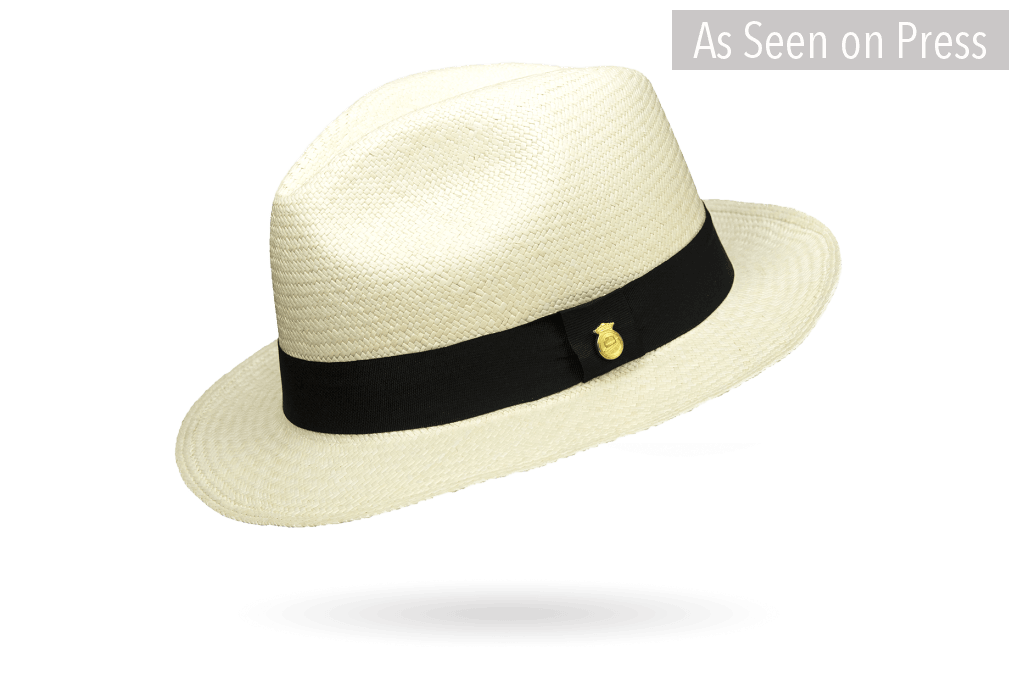 Montecristi Hat FINO DOWN BRIM Trilby fine straw medium brim