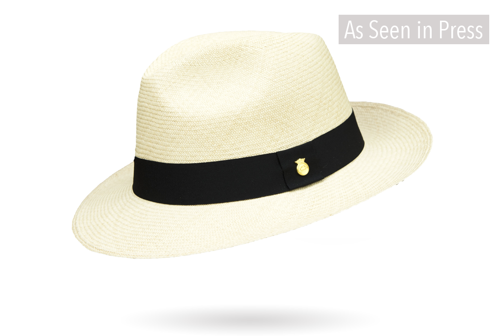 PANAMA HAT CLASSIC NATURAL COLOUR SUPERFINO HERRINGBONE ROLLABLE